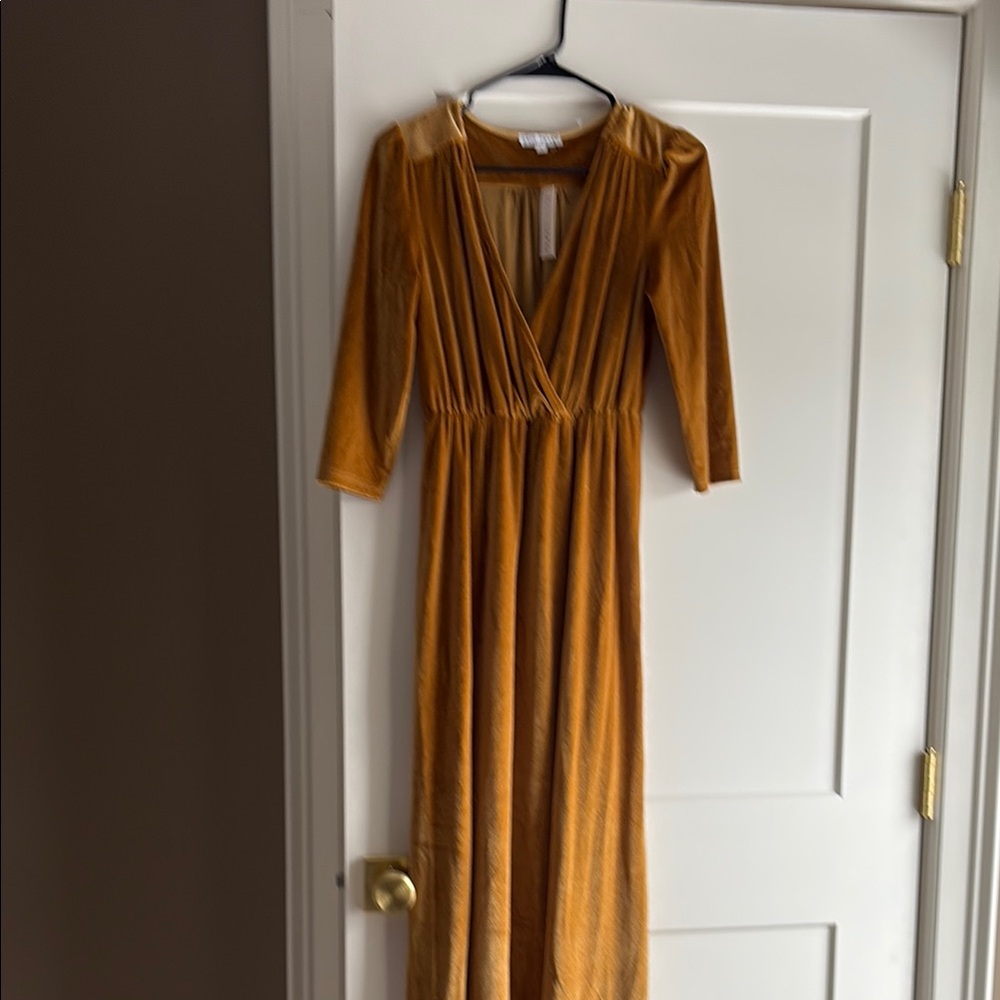 Baltic Born Mustard Long Sleeve Dress